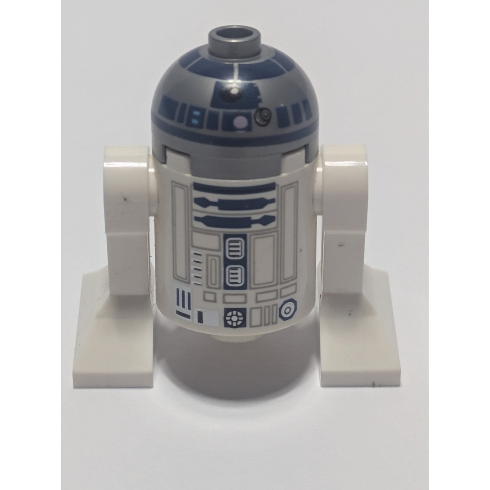 LEGO Star Wars R2-D2 Astromech Droid Minifigure Gray Dome White Blue